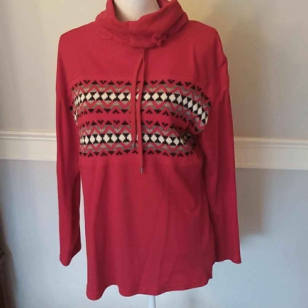 Chaps long sleeve top size medium
